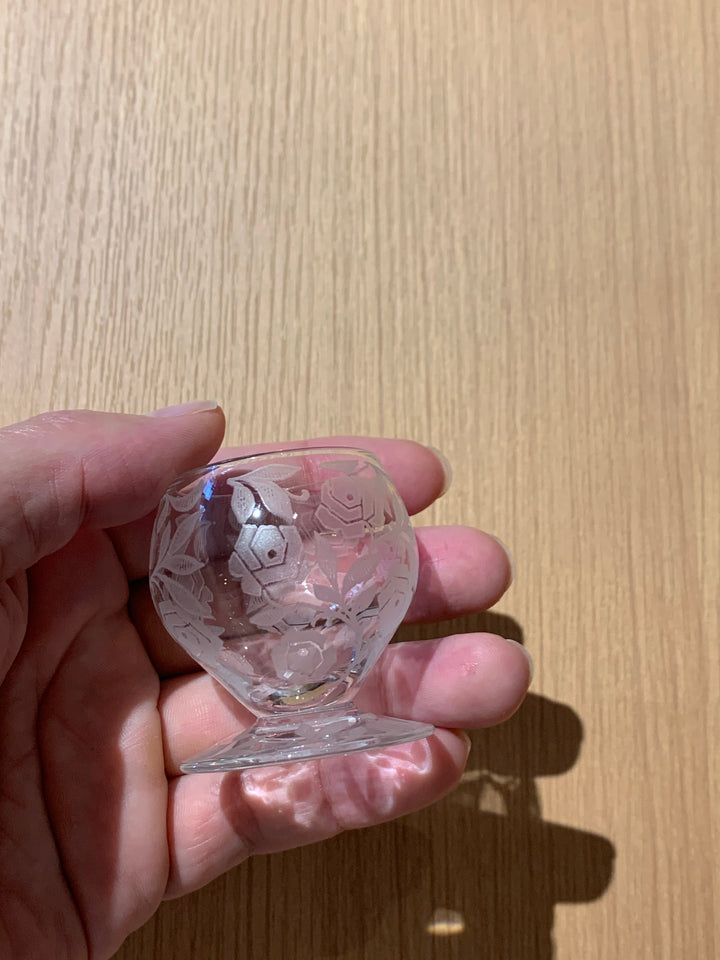 オールドバカラ　フォントネー『薔薇』極小のショットグラス