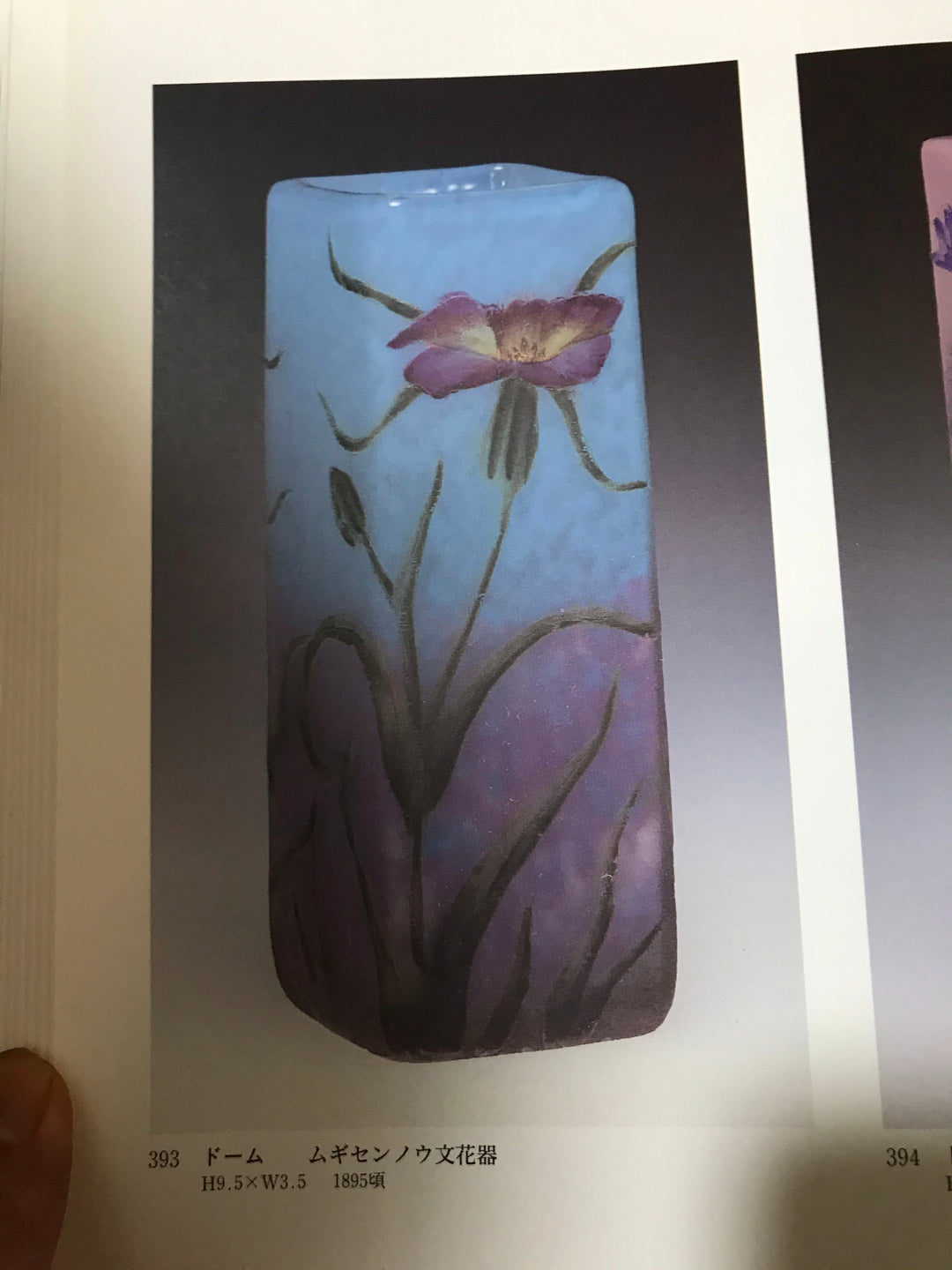 北澤美術館のカタログ　ドーム兄弟　ムギセンノウの花の花瓶ドーム兄弟　ムギセンノウの花の花瓶
