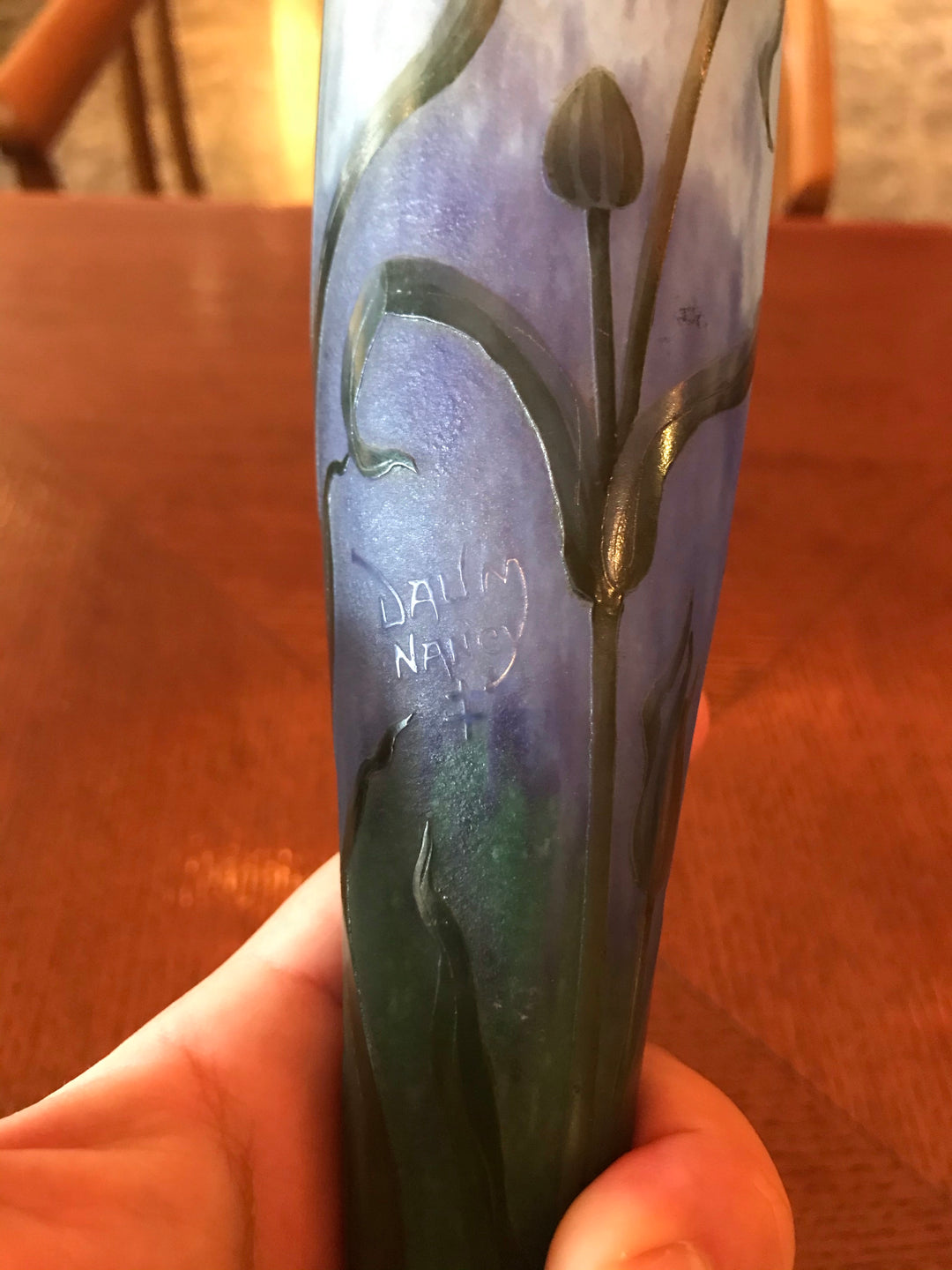 ドーム兄弟　ムギセンノウの花の花瓶のサイン