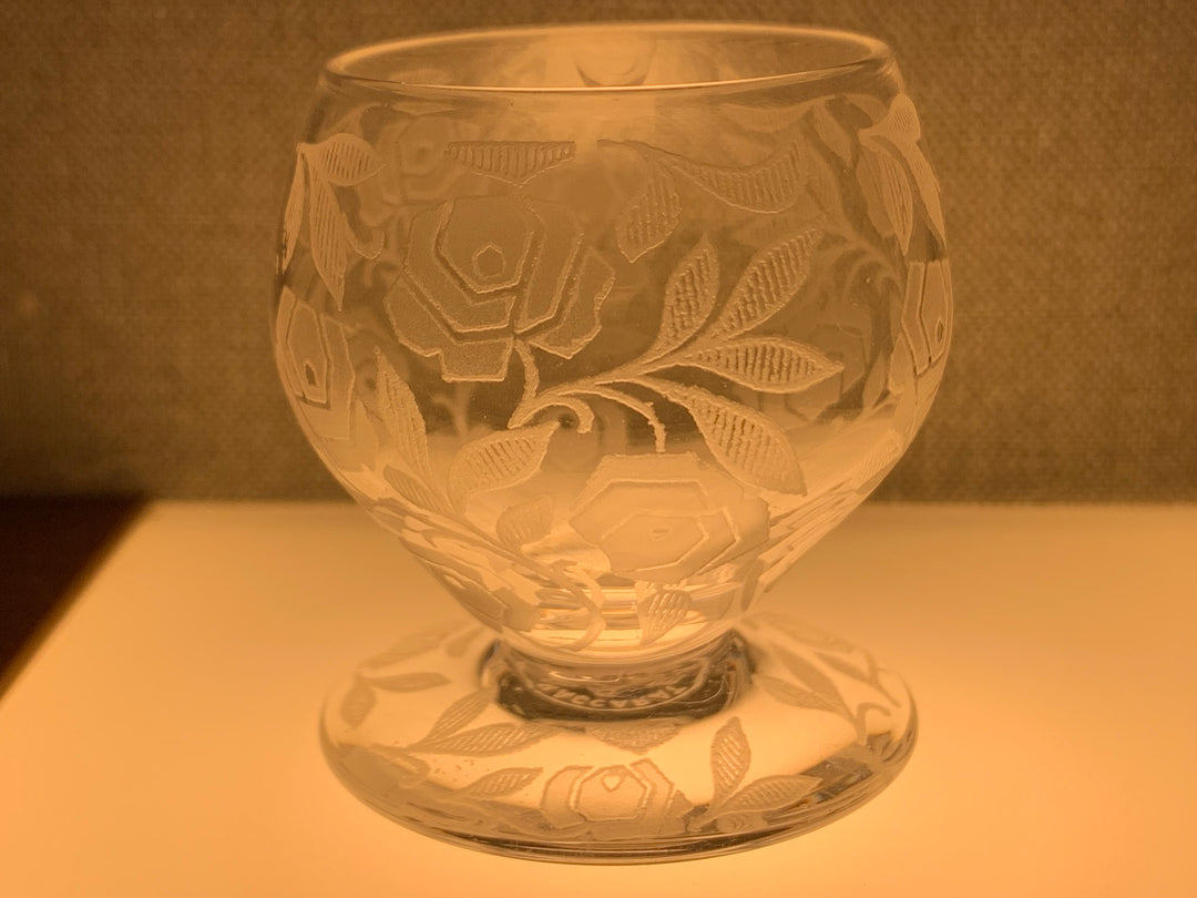 オールドバカラ　フォントネー『薔薇』極小のショットグラス