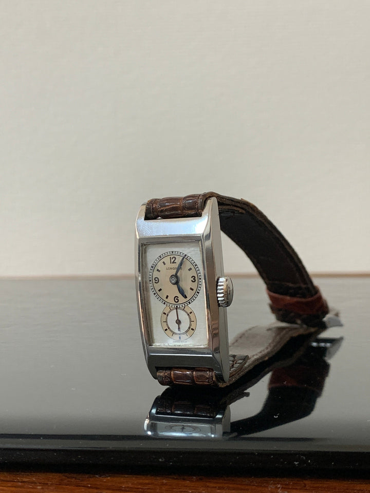1930年代　ロンジン　レクタンギュラー型　ドクターズウォッチ Cal.9.32　ユニセックス