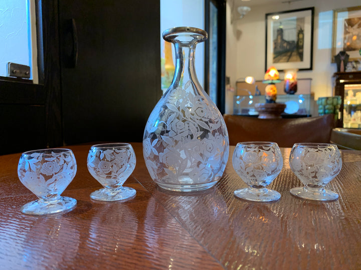 オールドバカラ　フォントネー『薔薇』極小のショットグラス