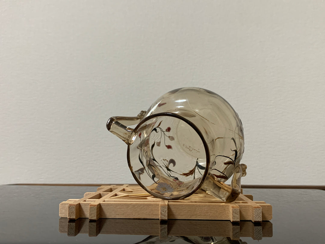 エミールガレ　エナメルガラスを使った初期作品　花紋と昆虫