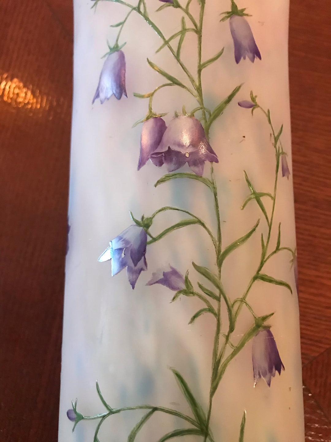 ドーム兄弟（ドームナンシー ）カンパネラの花が描かれた大型花瓶