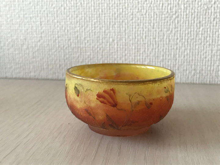 ドームナンシー （ドーム兄弟）ヒナゲシの花のミニチュアール花瓶　杯