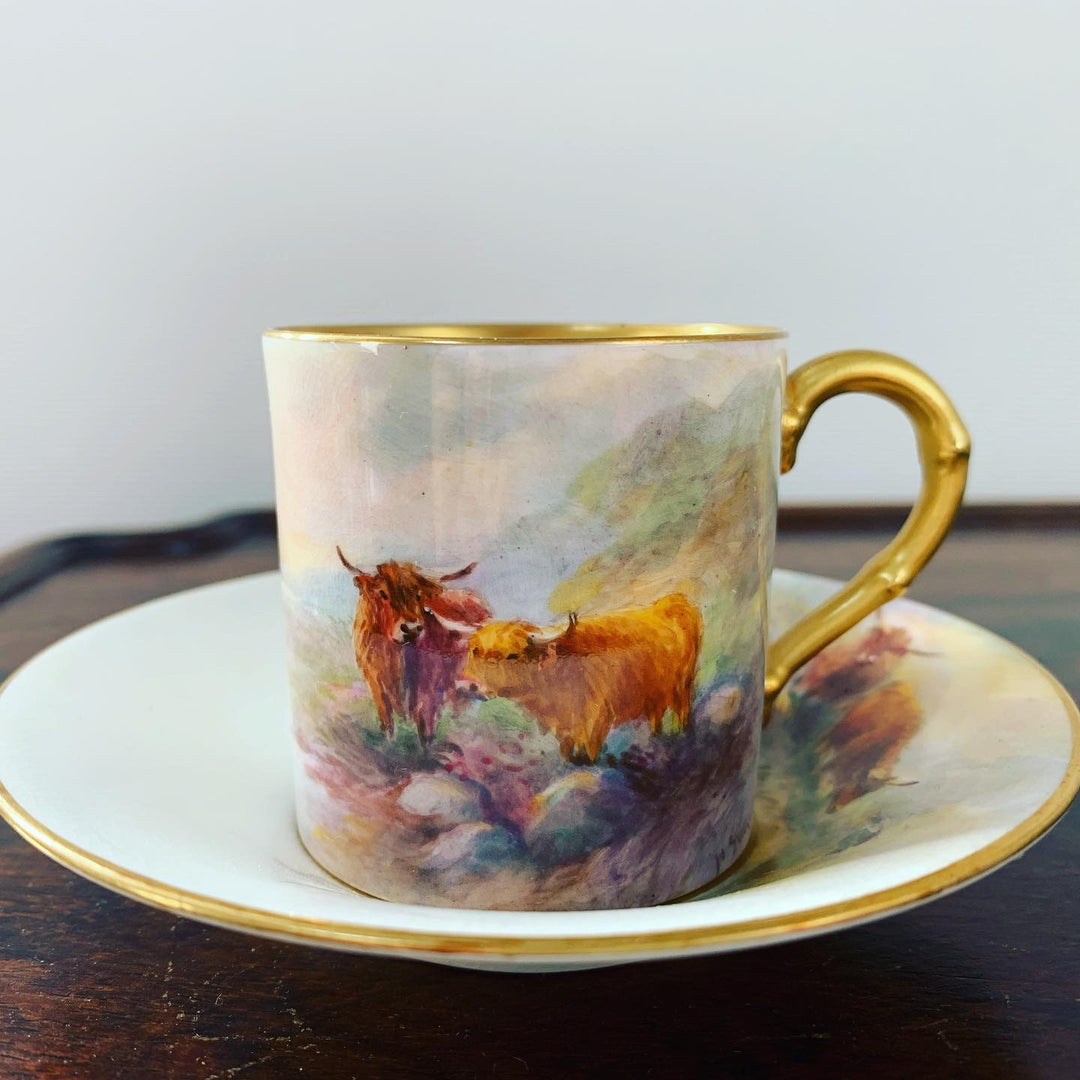 ロイヤルウースター　ハリースティントン作　ハイランド地方の牛