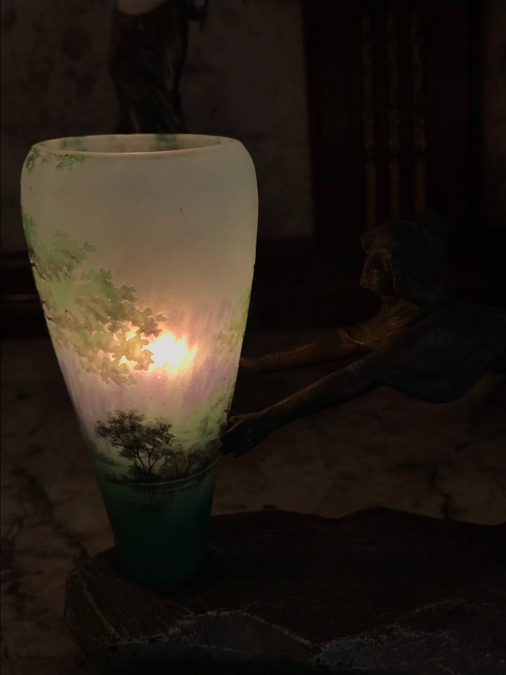 ドーム兄弟（ドームナンシー ）夏の風景のテーブルランプ