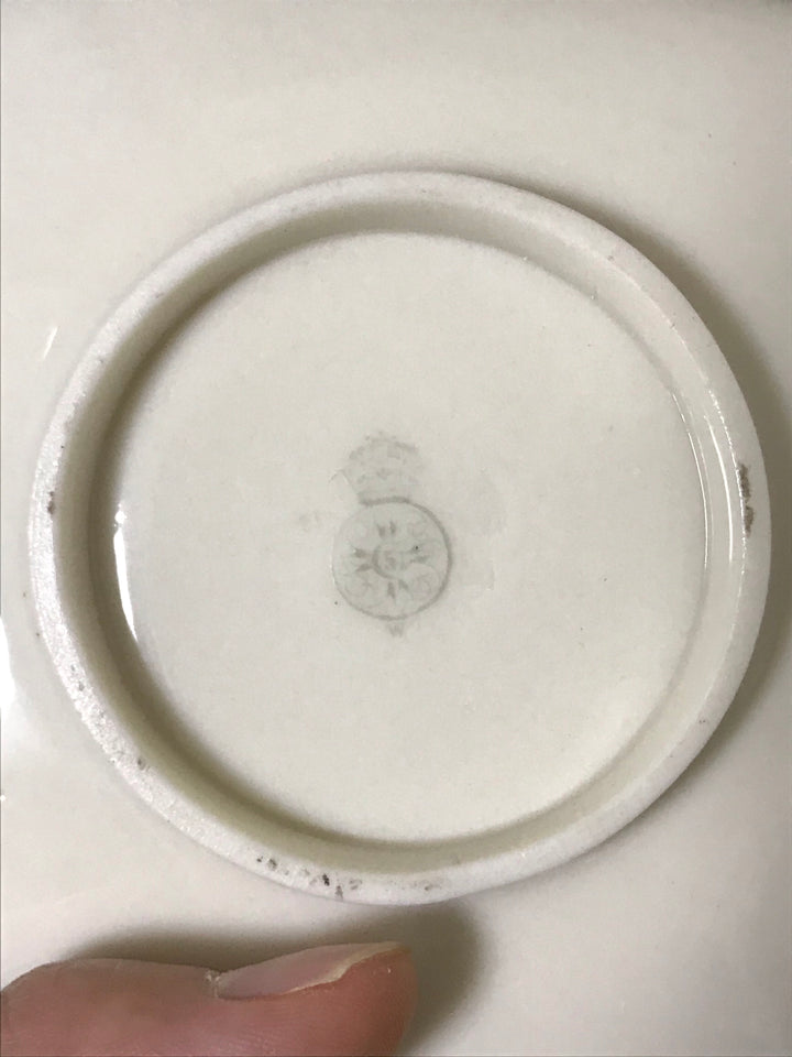 ロイヤルウースター　ジャポニズム　手描き 浮き彫りの花・小麦・金色の縁取り　ティーカップ＆ソーサー