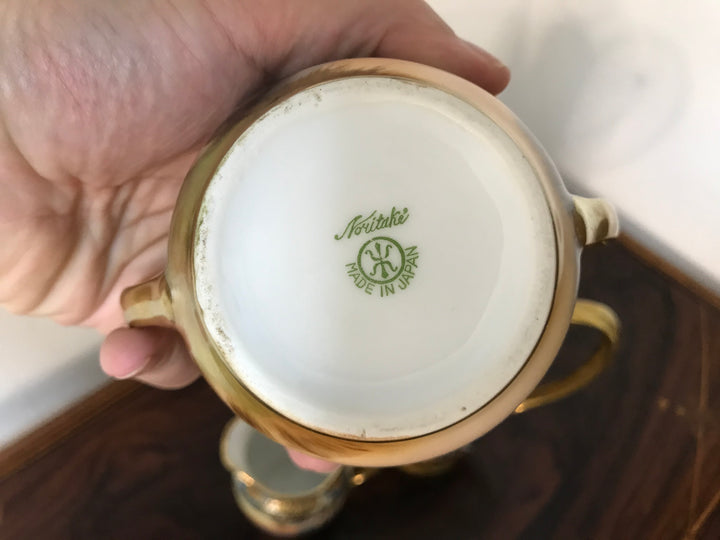 オールドノリタケ　湖水風景文様のティーセット