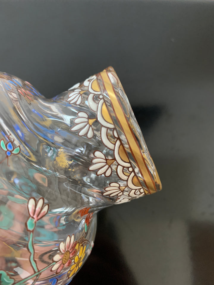エミールガレ　初期作品　蝶々と花紋花瓶