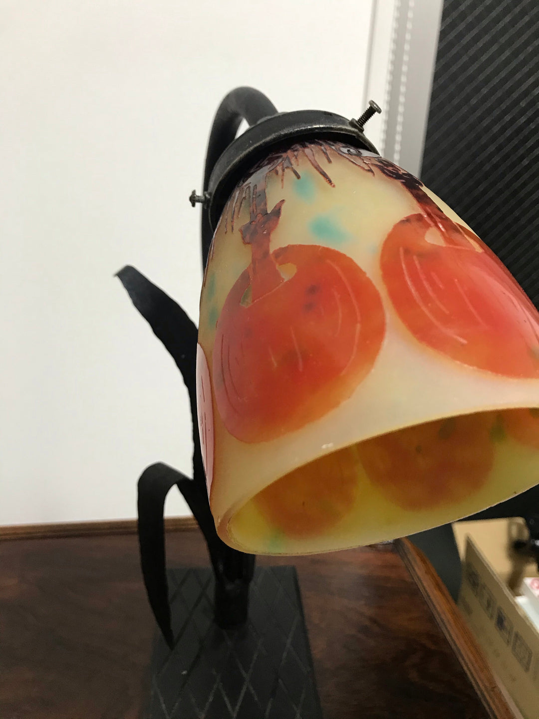 アールデコ　ヒトヨタケのテーブルランプ　シュナイダー兄弟　ル・ヴェール・フランセ