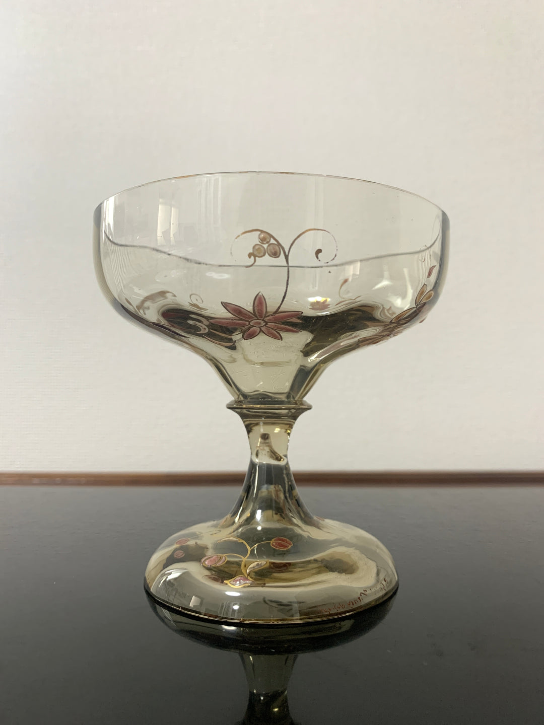 エミールガレ　エナメルガラスの初期作品　花紋クープ1