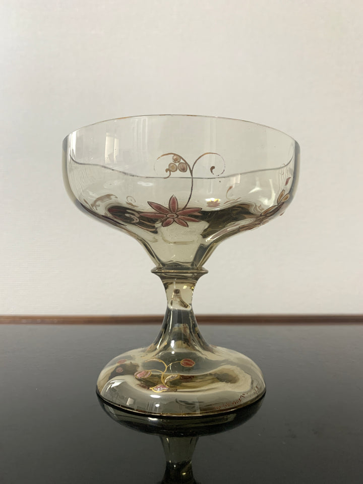 エミールガレ　エナメルガラスの初期作品　花紋クープ1