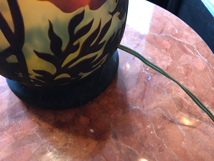 ミューラー兄弟　アネモネの花のテーブルランプ