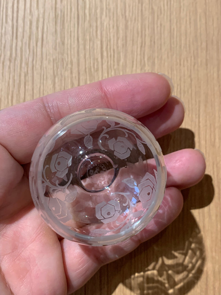 オールドバカラ　フォントネー『薔薇』極小のショットグラス