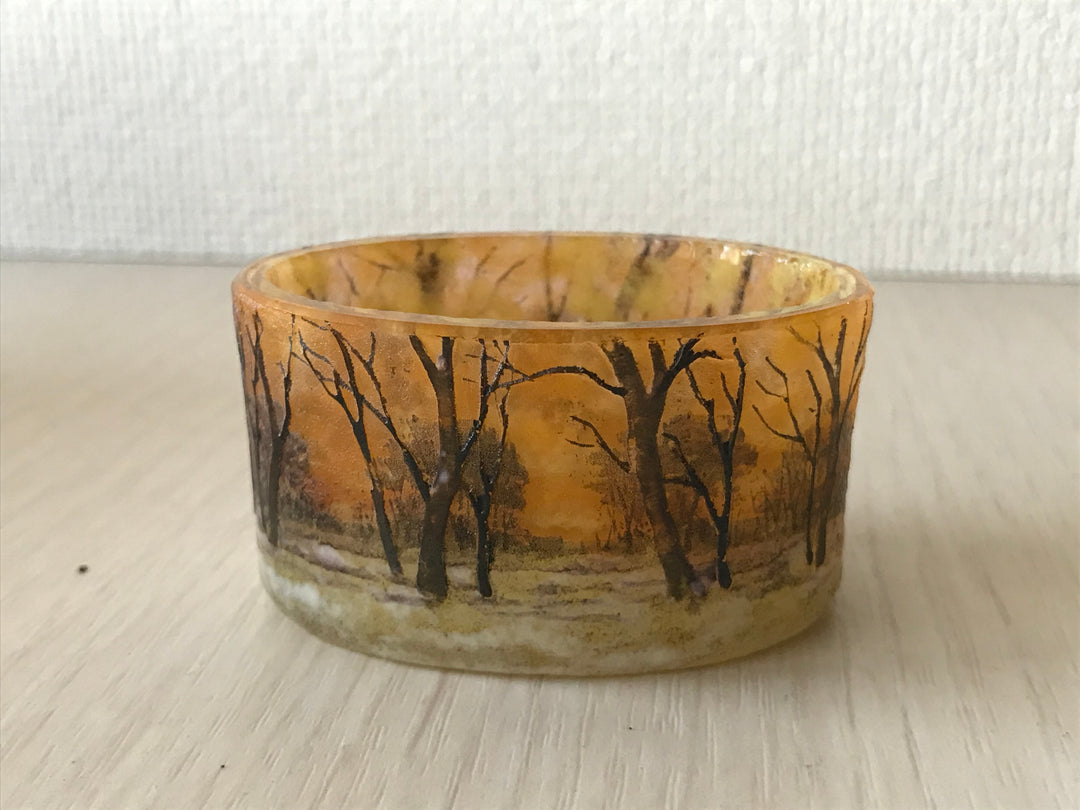 ドームナンシー (ドーム兄弟)冬景色のミニチュアール塩入れ
