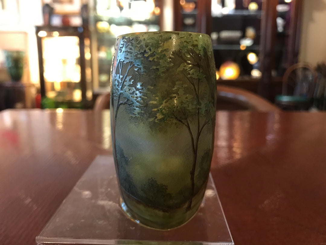 ドーム兄弟（ドームナンシー） DAUM NANCY 夏の風景文 横型の花瓶