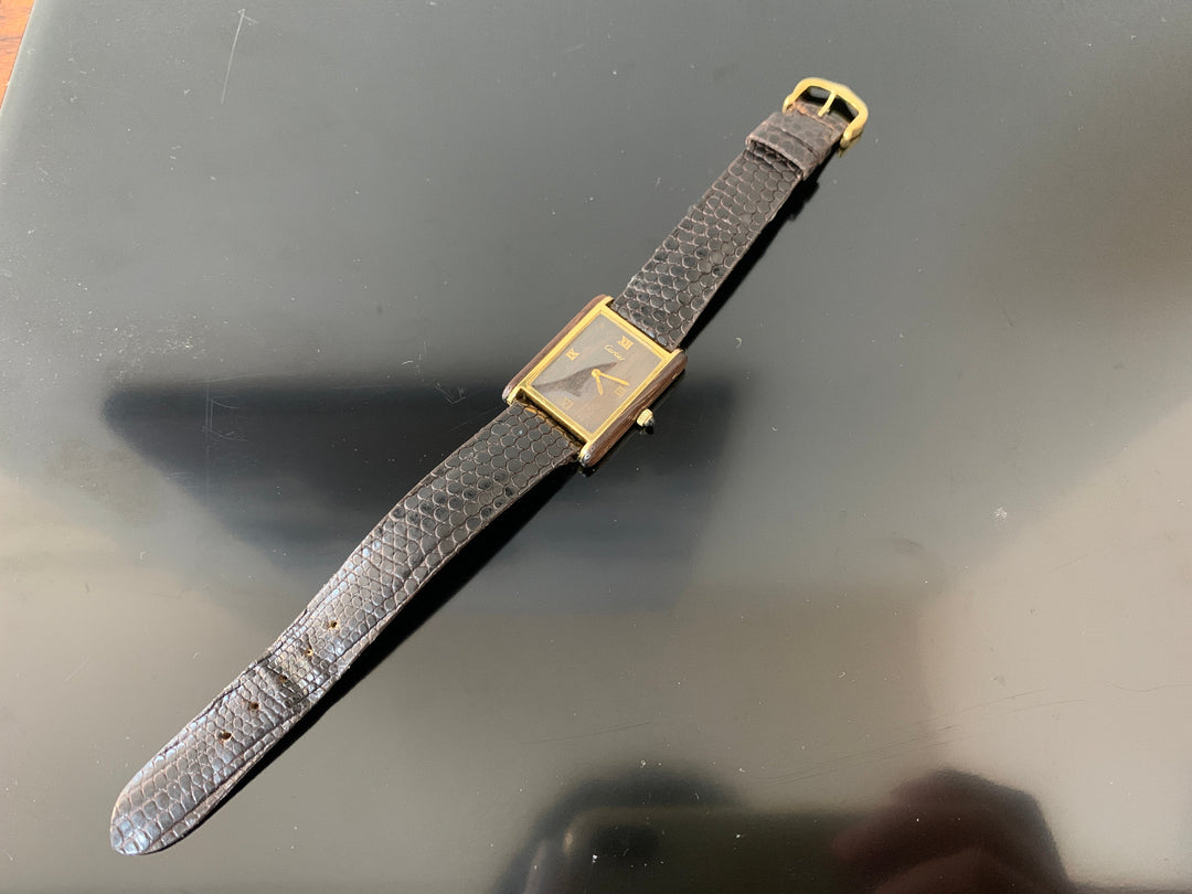 カルティエ　タンク　レクタンギュラー型　18kフィルム　アールデコウォッチ