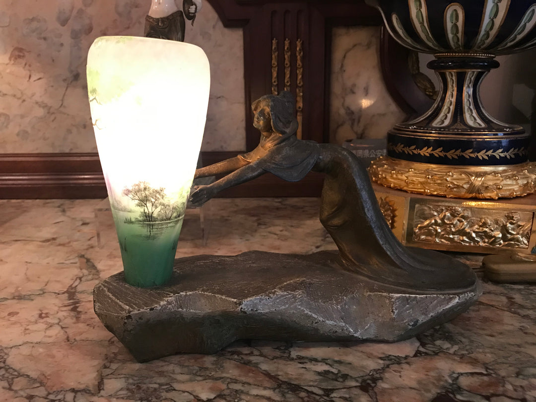 ドーム兄弟（ドームナンシー ）夏の風景のテーブルランプ