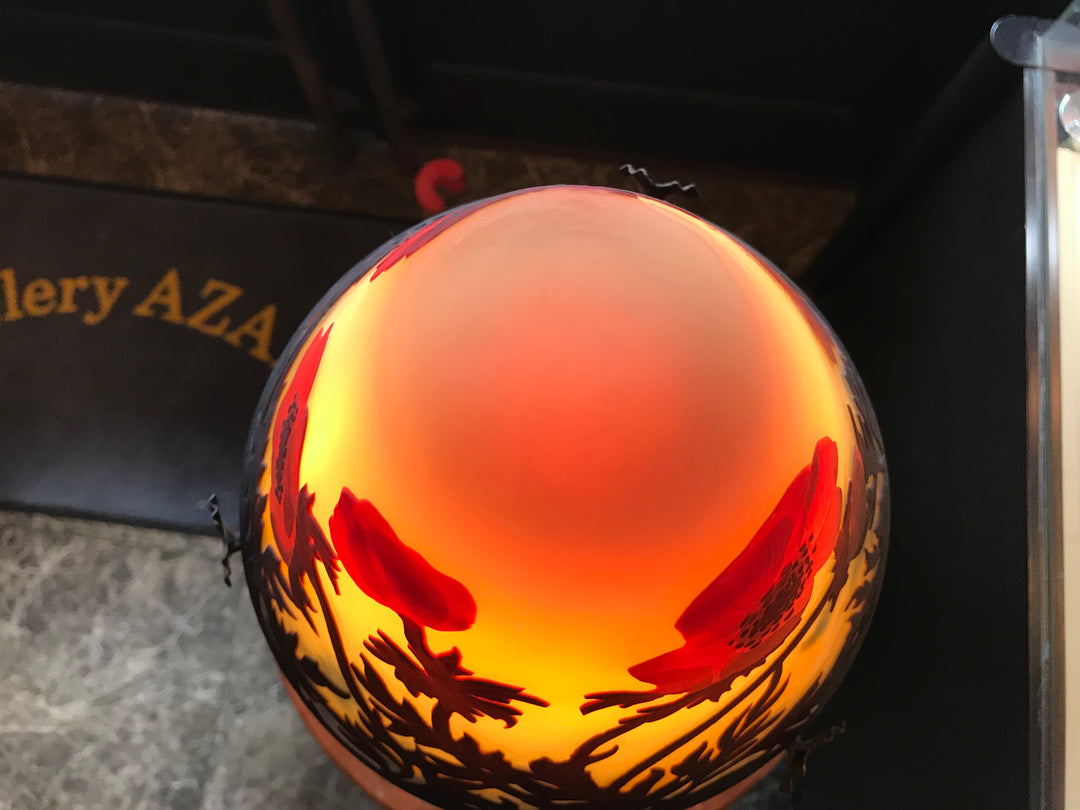 ミューラー兄弟　アネモネの花のテーブルランプ