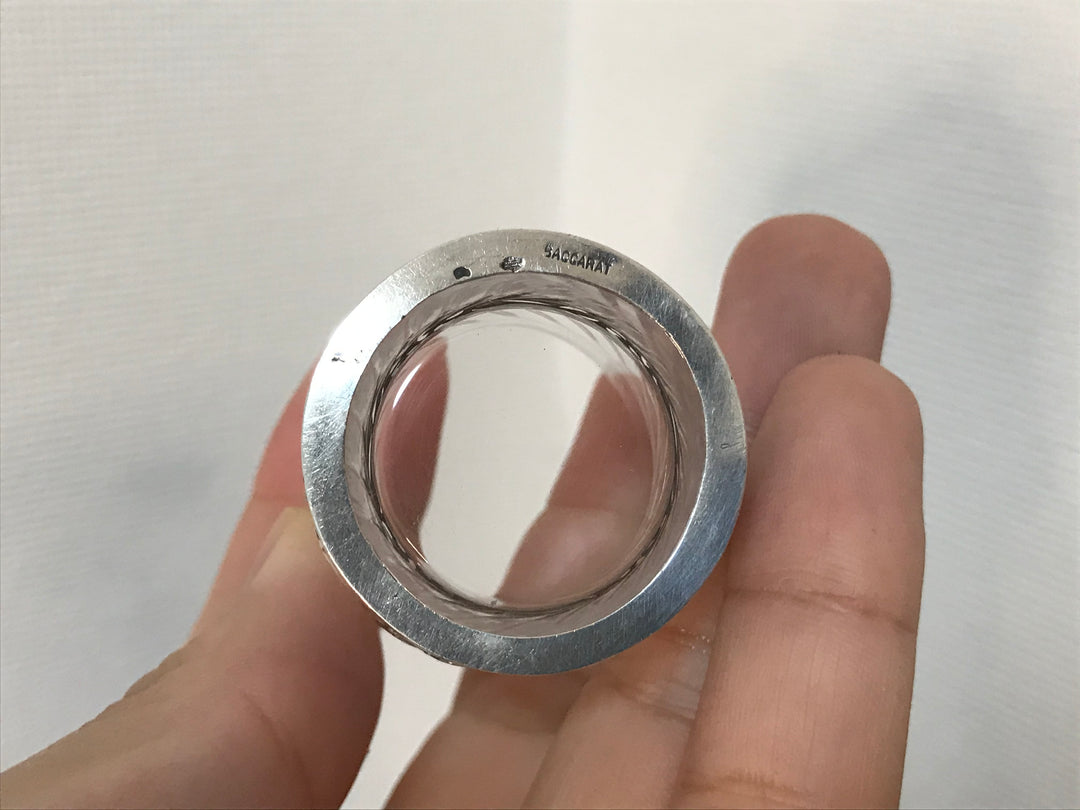 オールドバカラ　シルバーホルダーのリキュールグラス