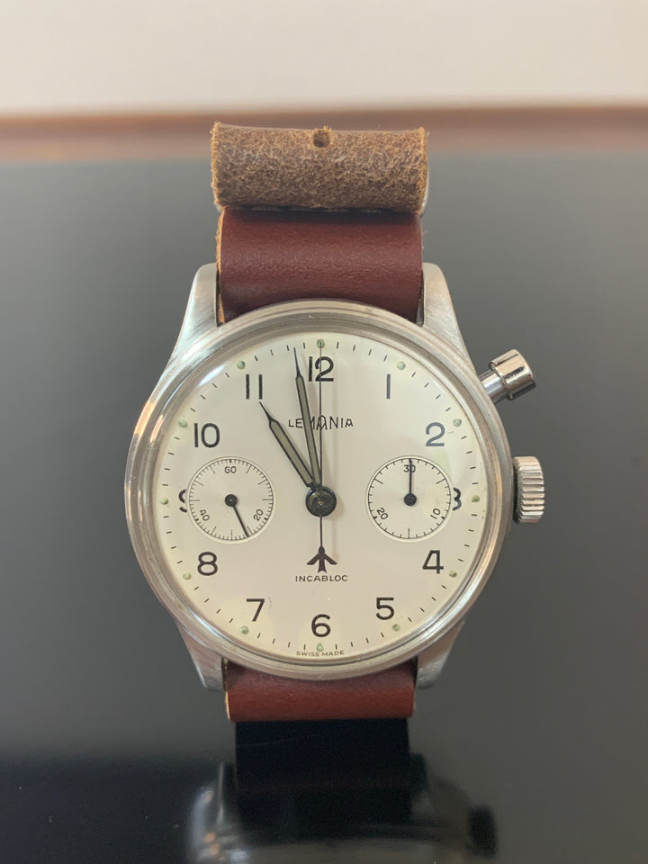 レマニア　イギリス艦隊航空隊クロノグラフ腕時計　ヴィンテージミリタリーウォッチ