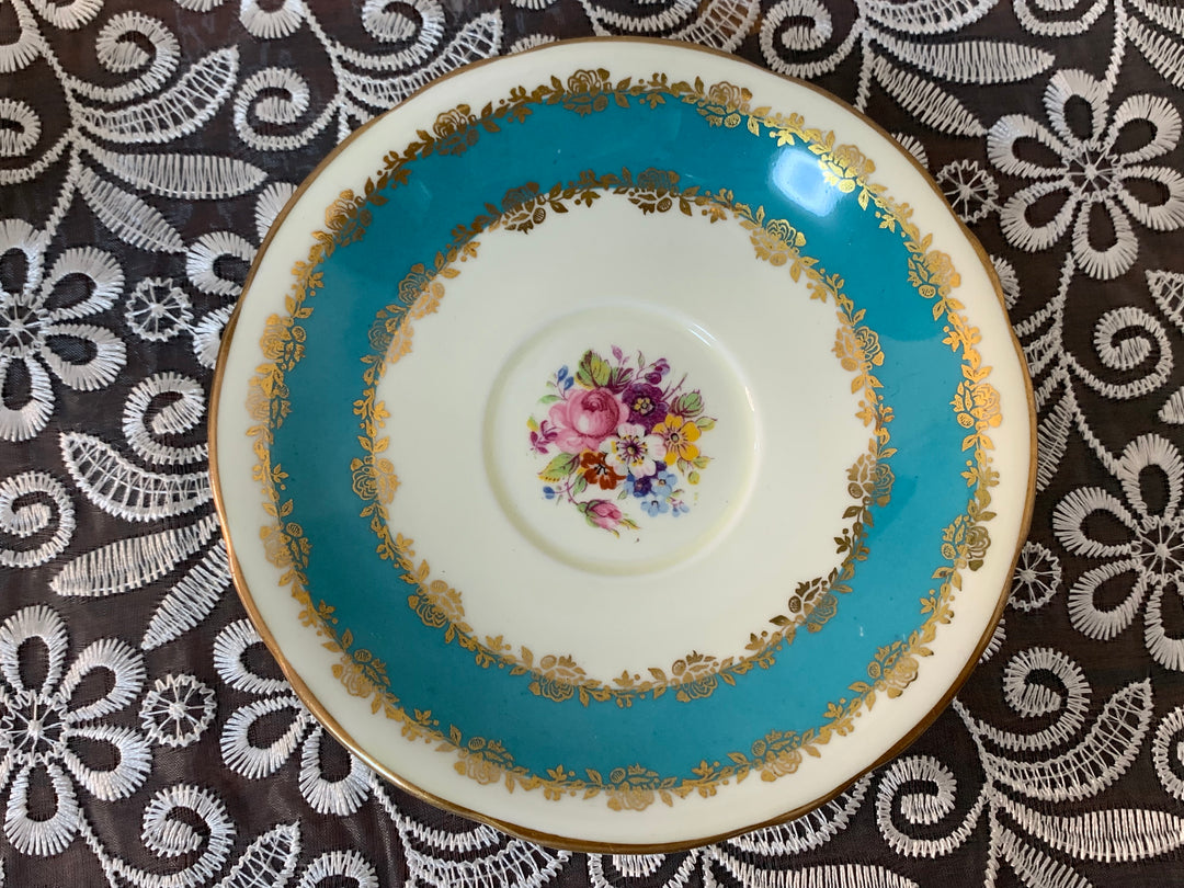 エインズレイ　ピンクローズとブルームのティーカップ&ソーサー