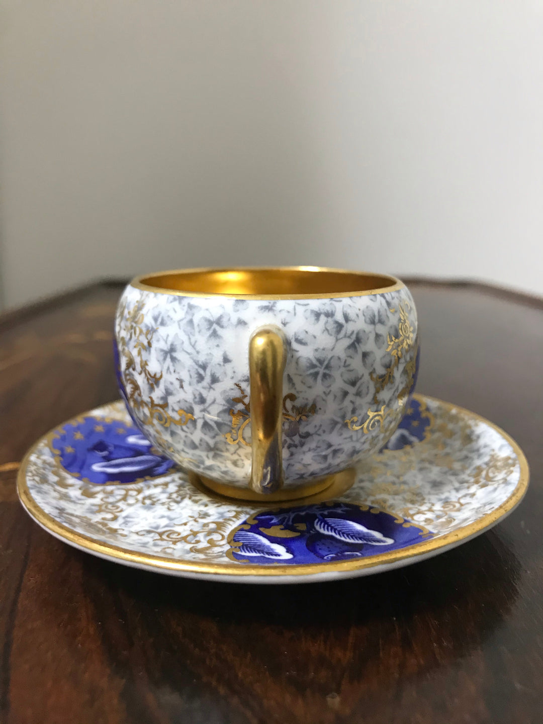 コールポート coalport フクロウのデミタスカップ＆ソーサー