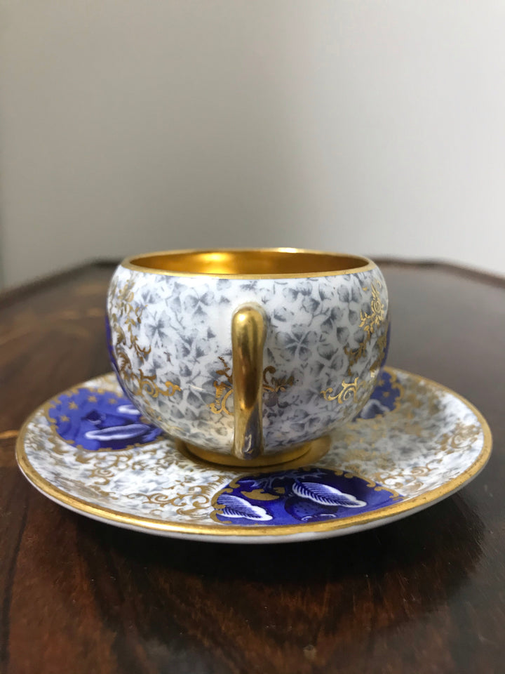 コールポート coalport フクロウのデミタスカップ＆ソーサー