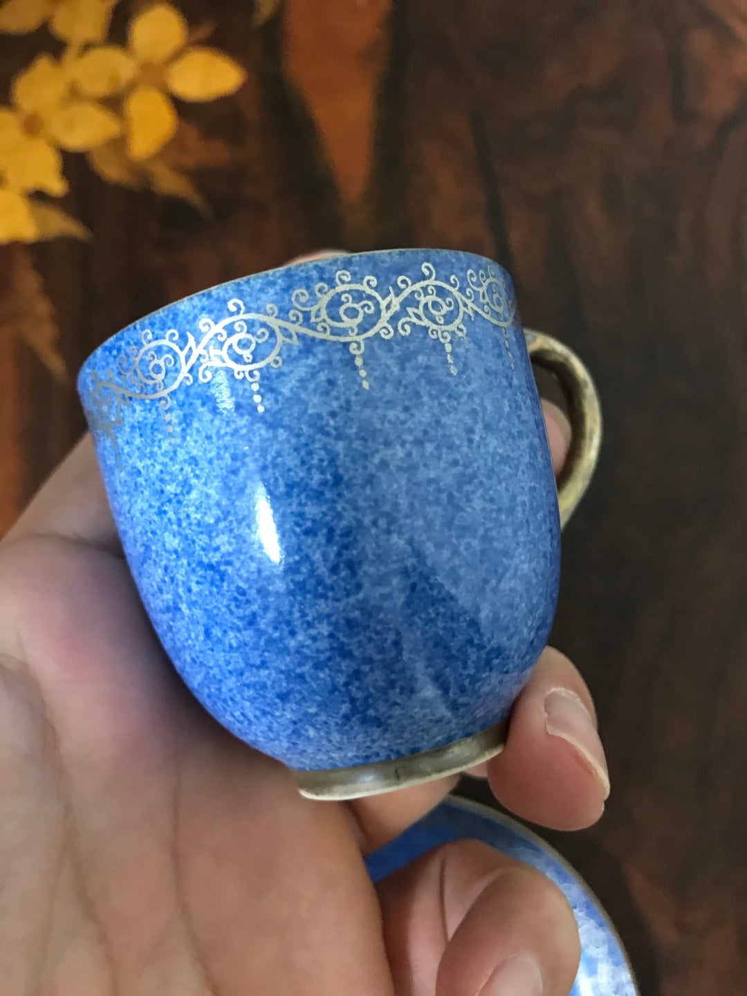 ロイヤルウースター　磁器　デミタスカップとソーサー　1897年頃