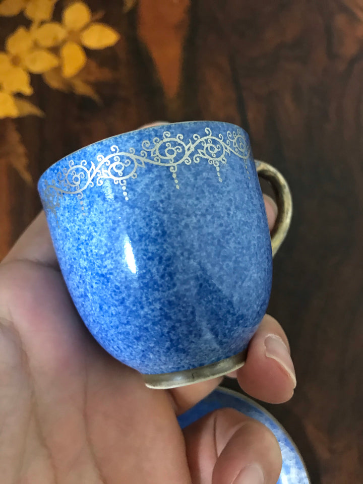 ロイヤルウースター　磁器　デミタスカップとソーサー　1897年頃