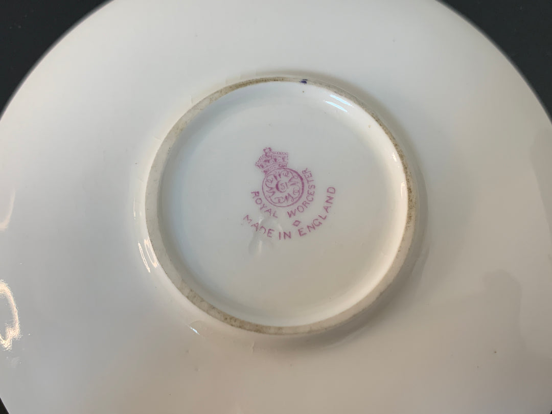 ロイヤルウースター　雉（キンケイチョウ）のカップ＆ソーサー　セドリー作