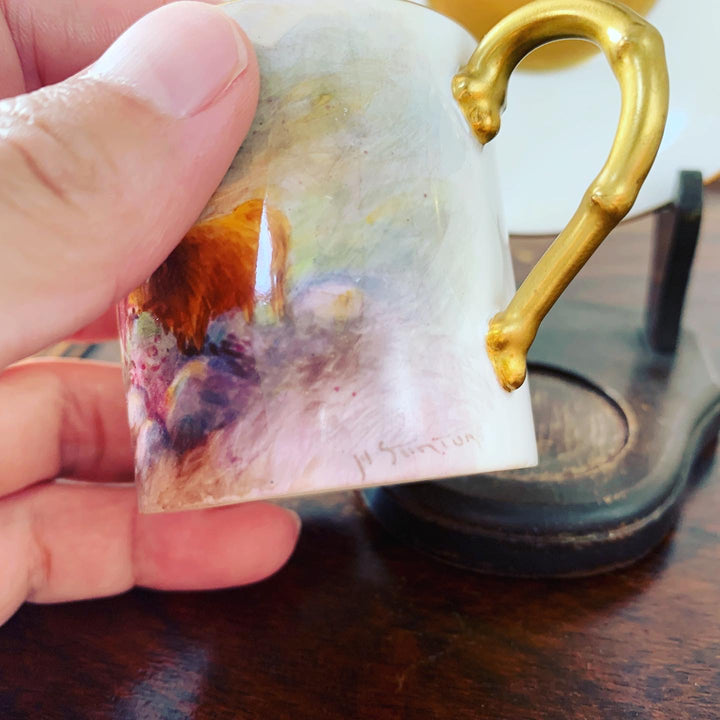 ロイヤルウースター　ハリースティントン作　ハイランド地方の牛