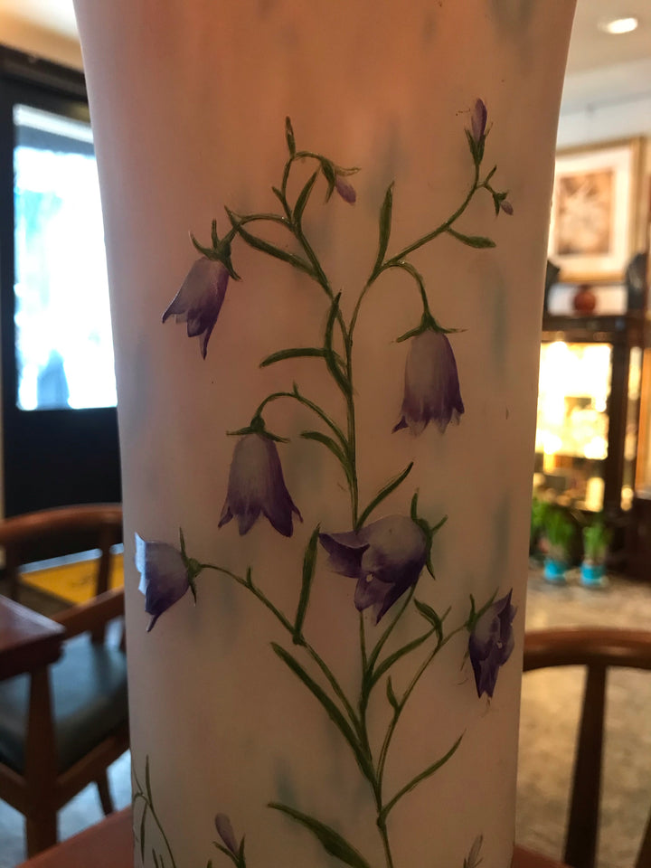 ドーム兄弟（ドームナンシー ）カンパネラの花が描かれた大型花瓶