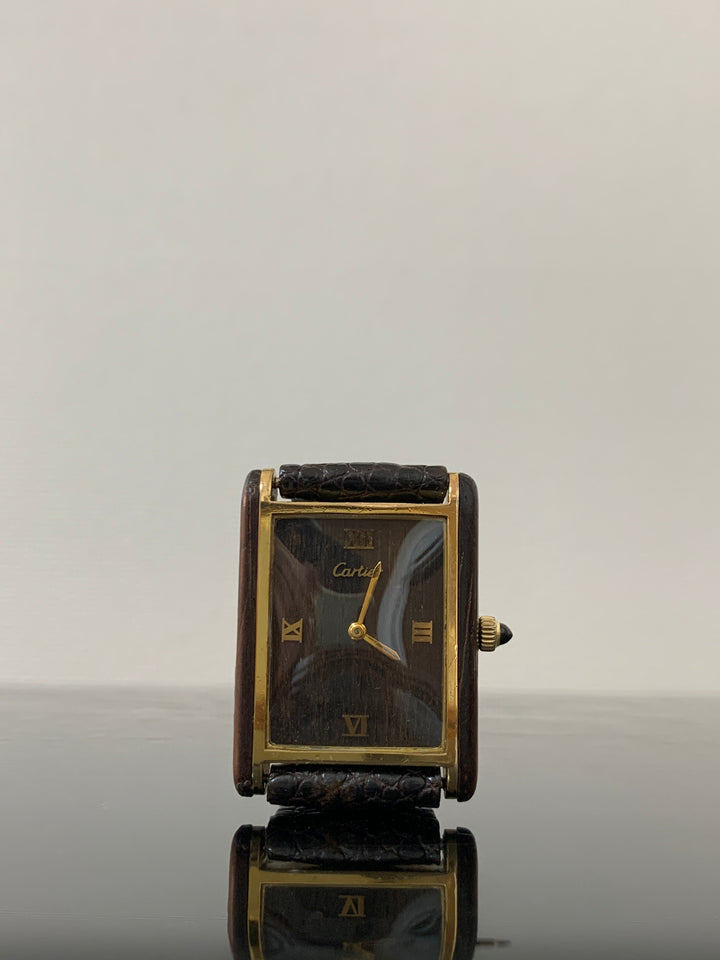 カルティエ　タンク　レクタンギュラー型　18kフィルム　アールデコウォッチ