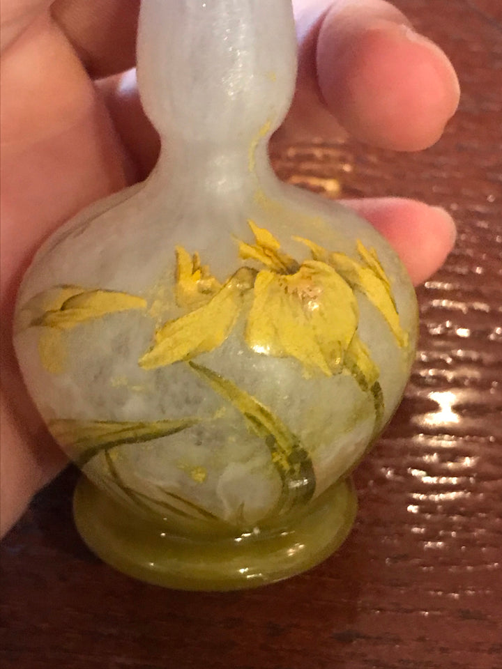 ドーム兄弟（ドームナンシー） 黄色の睡蓮の花 花瓶