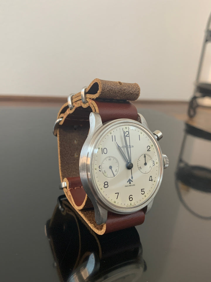 レマニア　イギリス艦隊航空隊クロノグラフ腕時計　ヴィンテージミリタリーウォッチ