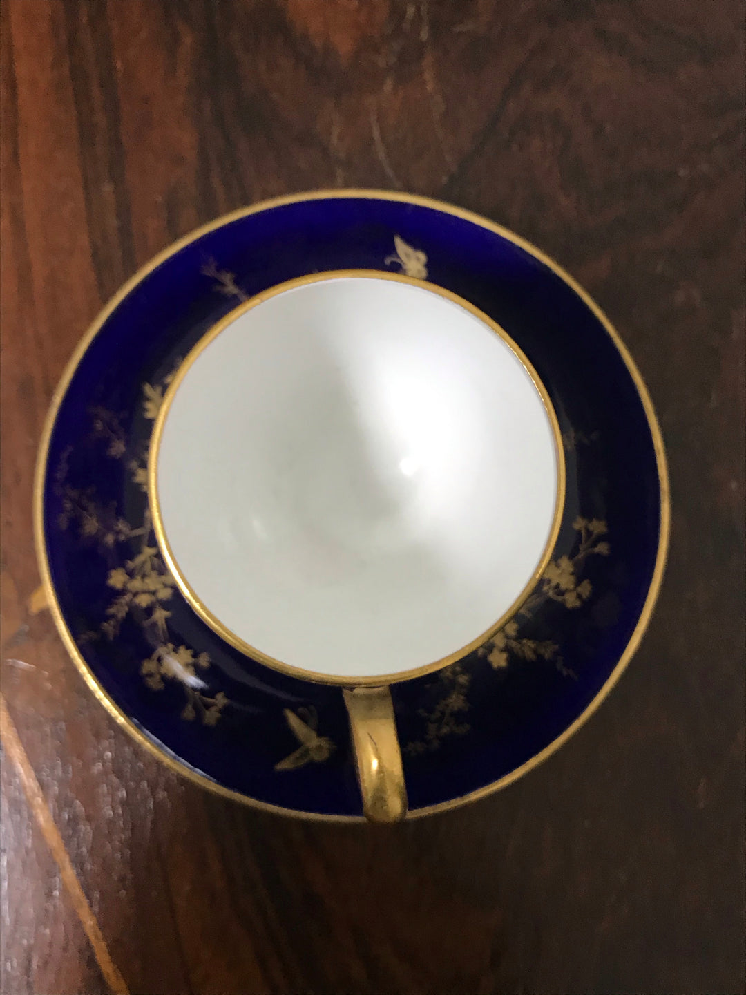 コールポート(COALPORT) ジャポニズム文様（自然と蝶々）のカップ＆ソーサー