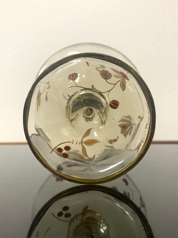 エミールガレ　エナメルガラスの初期作品　花紋クープ1