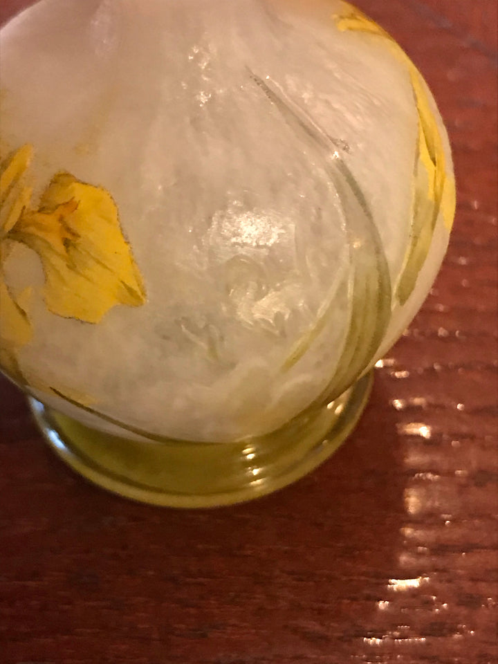 ドーム兄弟（ドームナンシー） 黄色の睡蓮の花 花瓶