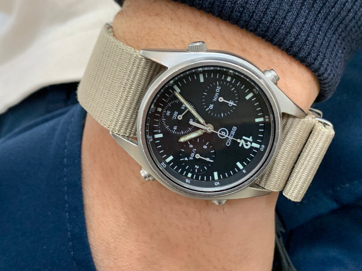 オーバーホール済み　SEIKO イギリス空軍クロノグラフ　GEN1