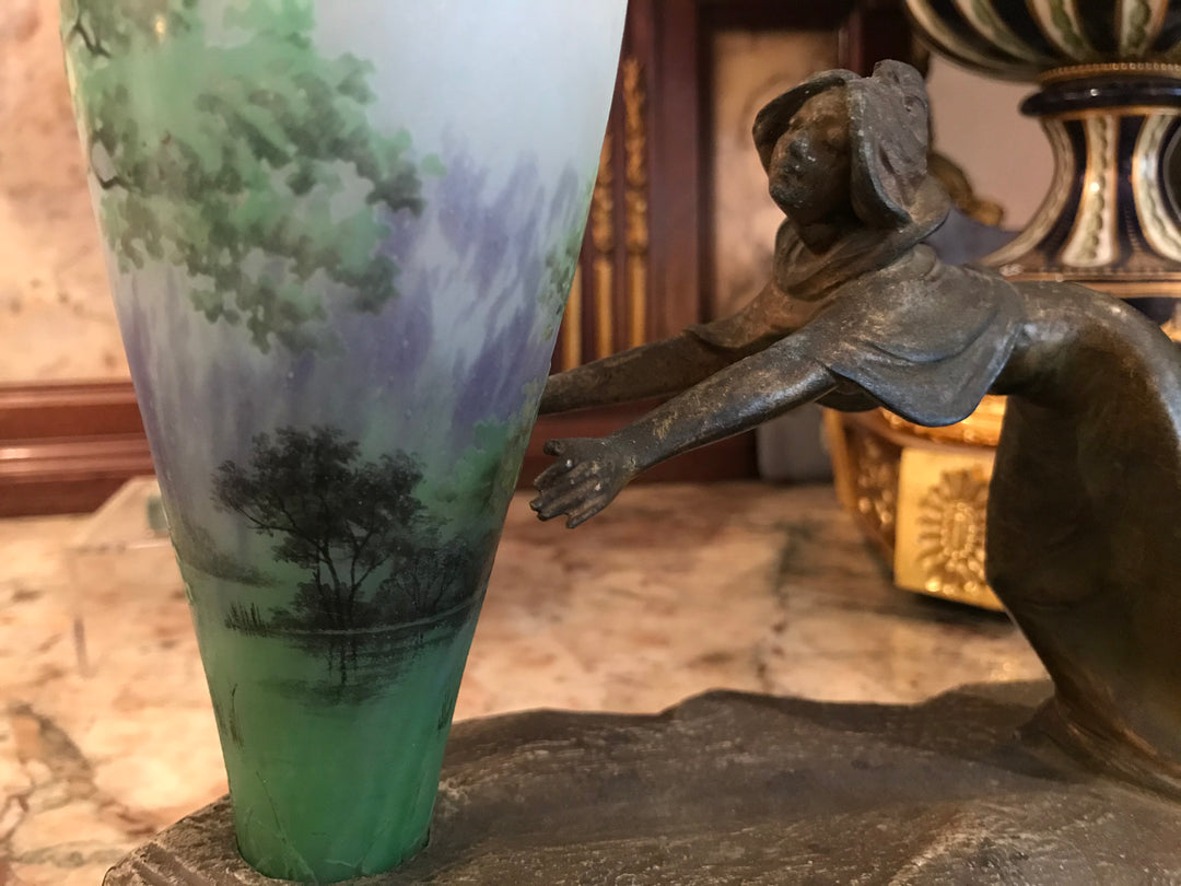 ドーム兄弟（ドームナンシー ）夏の風景のテーブルランプ