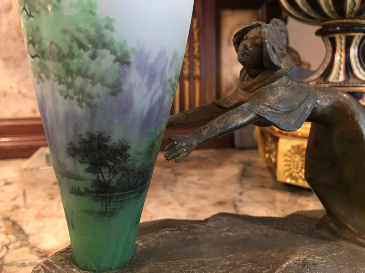 ドーム兄弟（ドームナンシー ）夏の風景のテーブルランプ