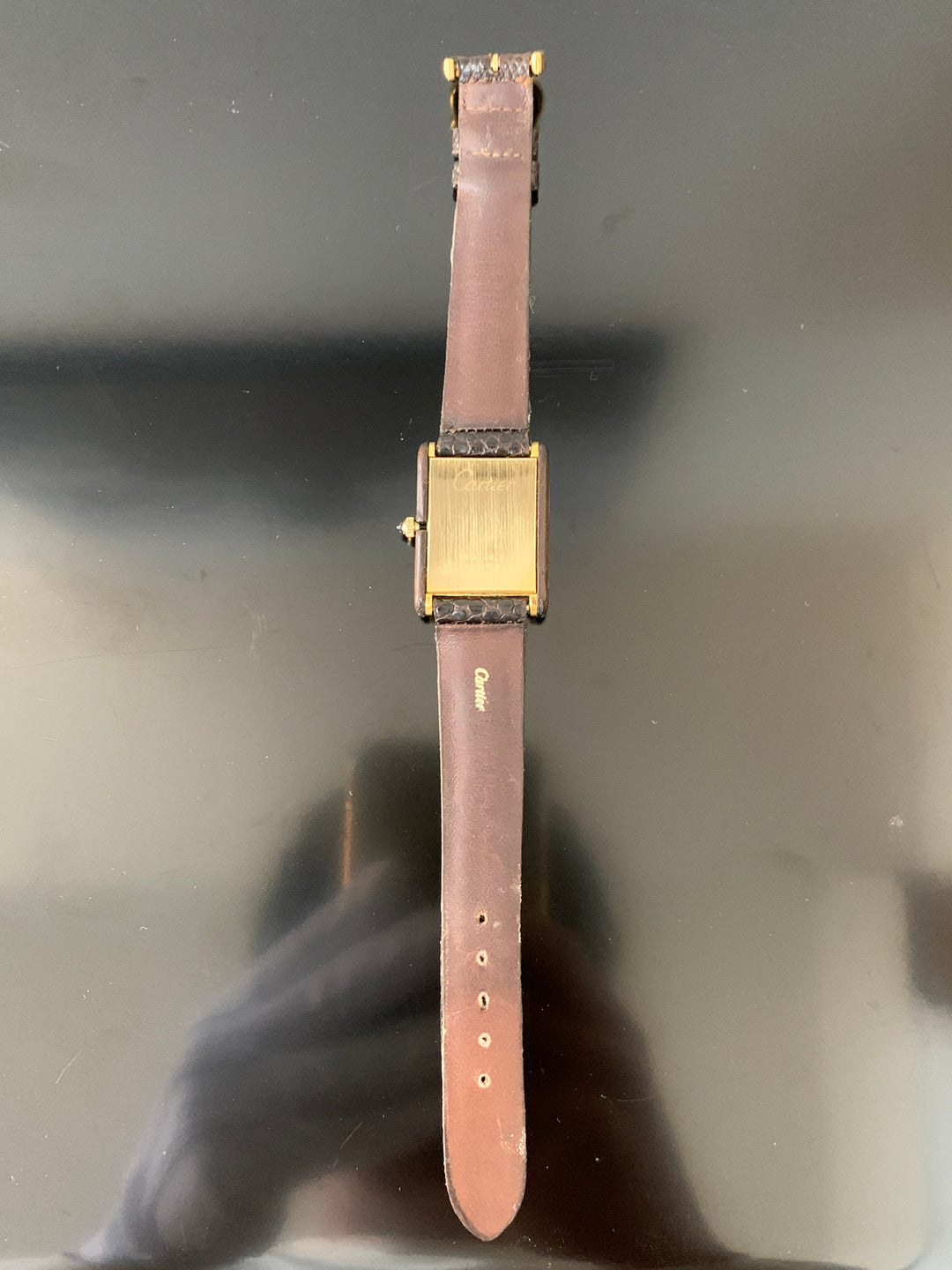 カルティエ　タンク　レクタンギュラー型　18kフィルム　アールデコウォッチ