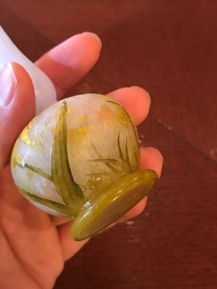 ドーム兄弟（ドームナンシー） 黄色の睡蓮の花 花瓶