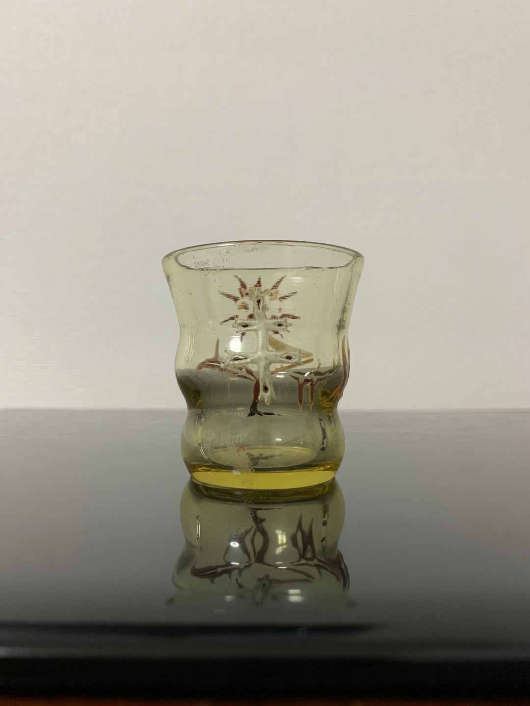 エミールガレ　初期作品　アザミのリキュールグラス