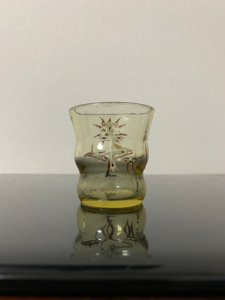 エミールガレ　初期作品　アザミのリキュールグラス