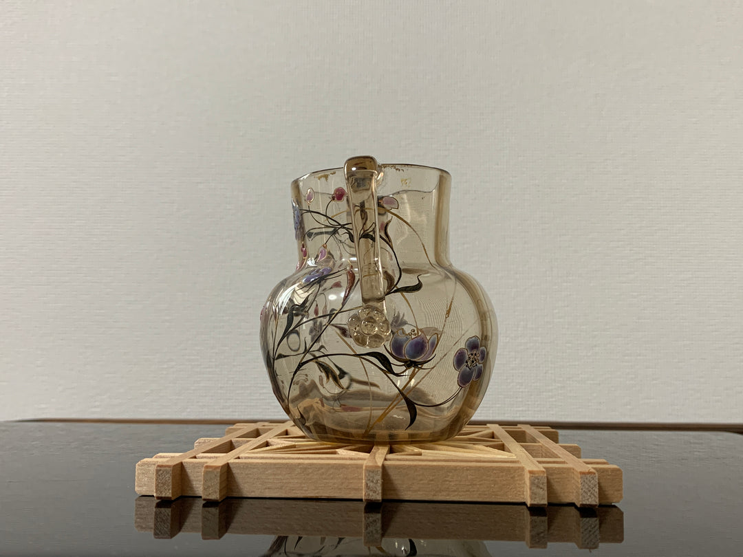 エミールガレ　エナメルガラスを使った初期作品　花紋と昆虫