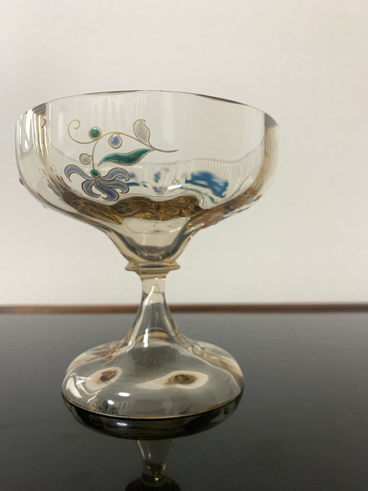 エミールガレ　エナメルガラスの初期作品　花紋クープ2