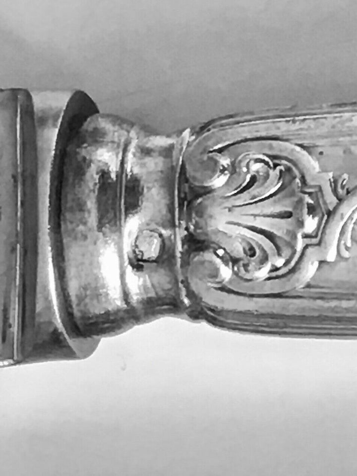 Puiforcat Moliere French solid 800 Silver Dinner meat knife 6/PS